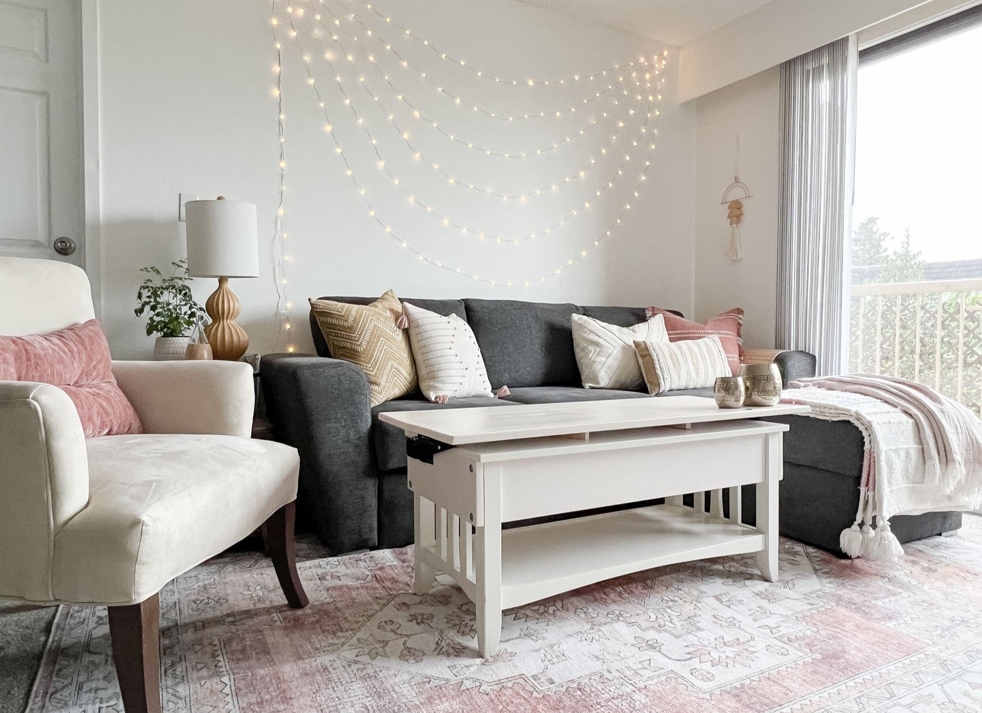 Grey apartment 2024 living room ideas